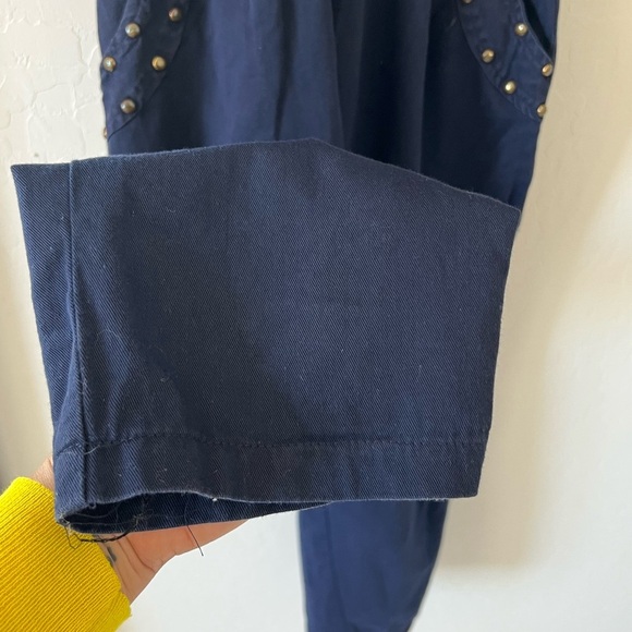 Vintage Rio Rhinestone Embellished Navy Jumpsuit - Picture 8 of 11